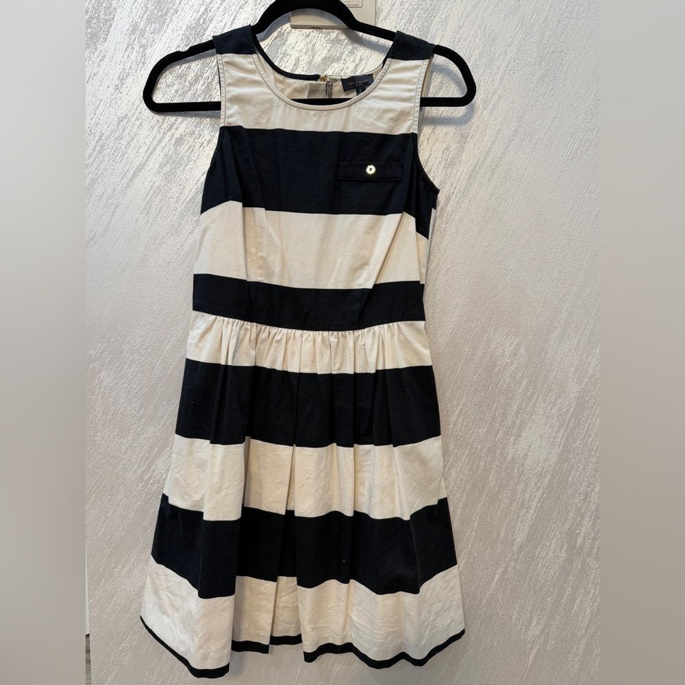 The Limited Black and White Striped Dress